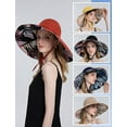 thumbnail image 4 of Wide Brim Hats for Women, Double-Sided Foldable Beach Hat Cotton Sun Hats Bucket Hat Summer UV Protection Fishing Cap, 4 of 5