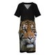 thumbnail image 4 of Vestido Sumatran Tiger 2 con bolsillos sueltos, vestido de fiesta, vestido de noche para graduación, vestido de cumpleaños para mujeres, vestidos formales para ocasiones especiales., 4 of 7