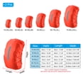 thumbnail image 2 of Uxcell 30-40L Waterproof Backpack Rain Cover 2 Pcs with Vertical Reflective Strap, S, Orange, 2 of 5