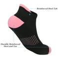 thumbnail image 6 of Loritta Ankle Socks for Women 6 Pairs Low Cut Black Athletic No Show Socks for Women Size 10-12, 6 Pairs, 6 of 7