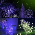 thumbnail image 3 of Dinheiro - Paquete de 2 guirnaldas de luces LED de 16,4 pies con 50 luces LED con mando a distancia, funciona con pilas para dormitorio, jardín, fiesta, 3 of 5