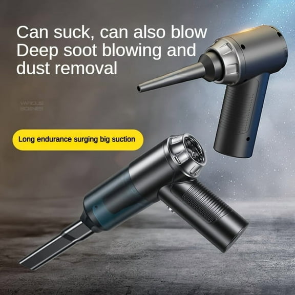120W 2-in-1 Vacuum & Blower | High-Power Handheld Computer Vacuum Cleaner | USB Charging with Cloth Filter & Accessories | Suitable for Electronics, Keyboard, Car & Home Cleaning