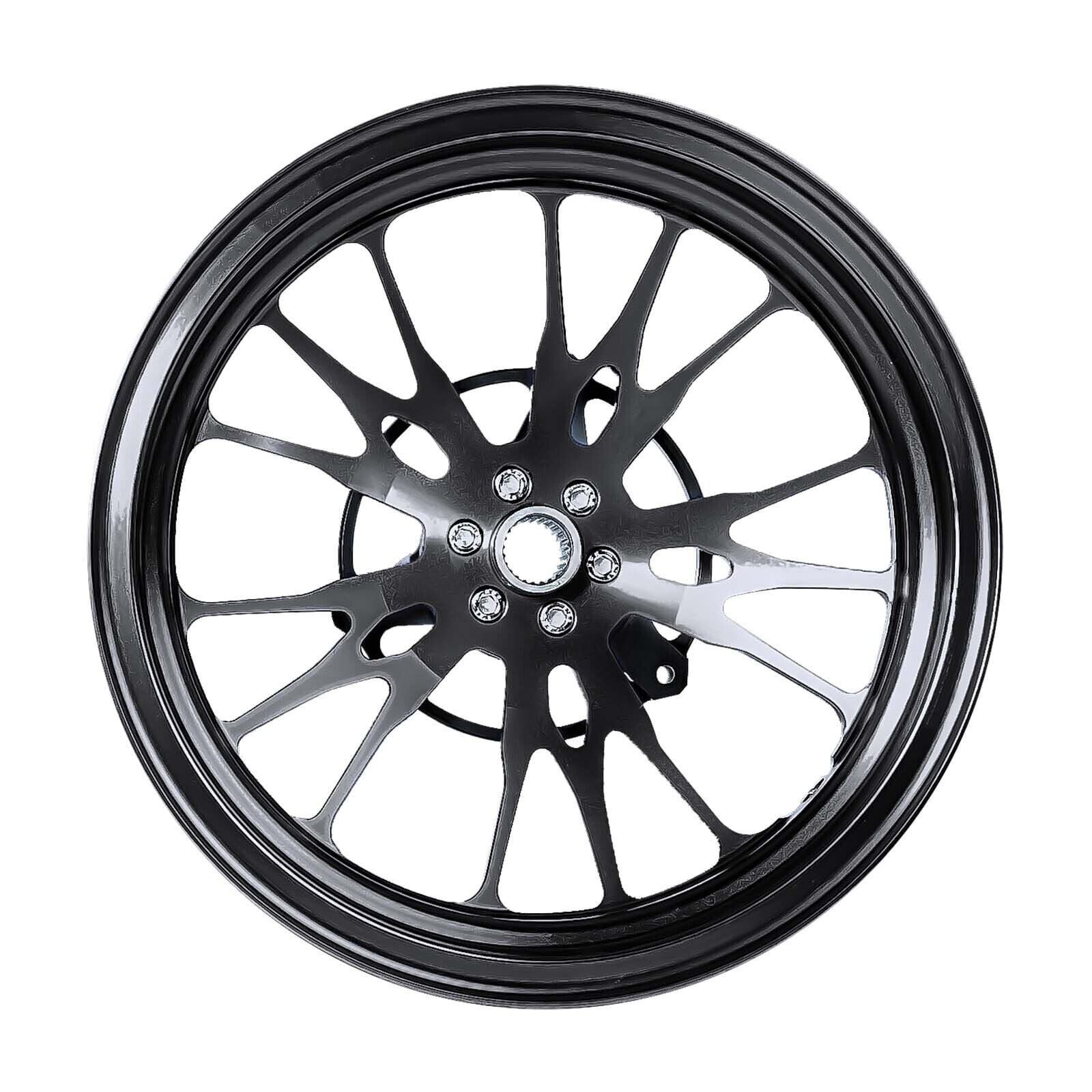 Forged Aluminum Alloy Rims Wheels for Yamaha Zuma 125 2022 - 2024 - Black Color