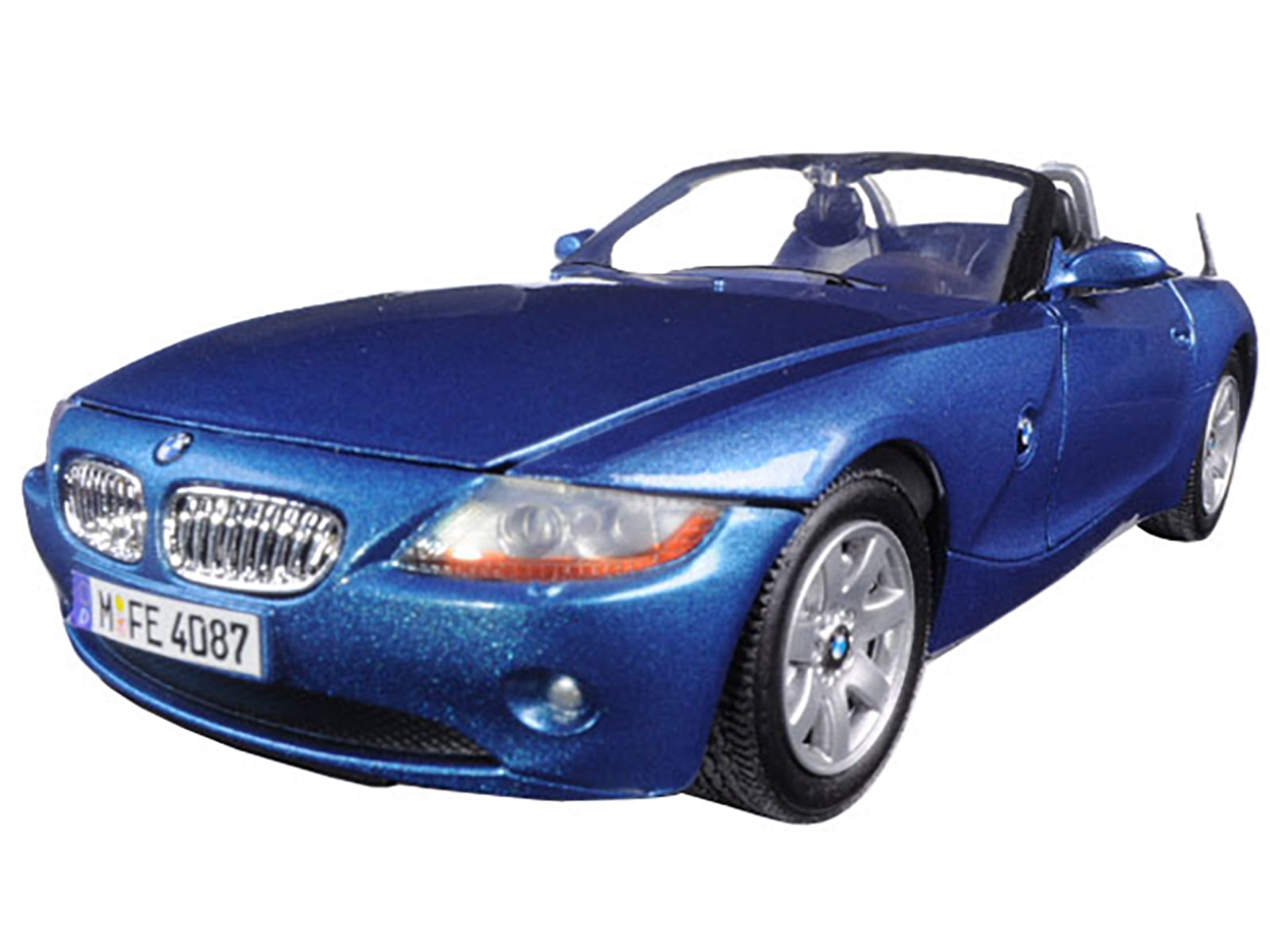 BMW Z4 Convertible Blue Metallic 1/24 Diecast Model Car by