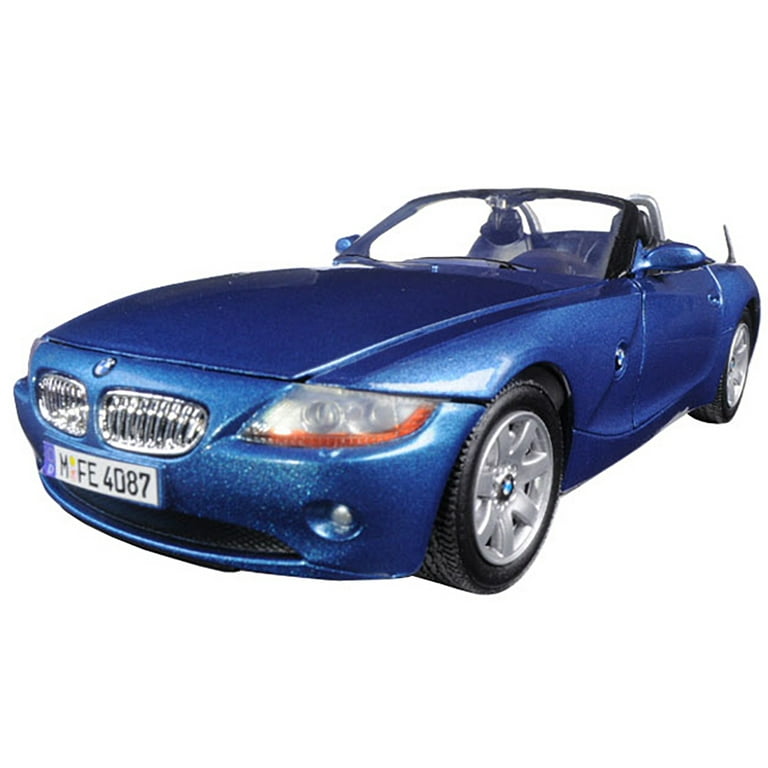 BMW Z4 Convertible Blue Metallic 1/24 Diecast Model Car by