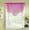 Hot Pink, variant on 1PC BONITA SOLID COLOR SHEER WAVY VALANCE WINDOW CURTAIN W/BEAD TRIM CASCADING