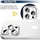 thumbnail image 4 of (blanco + Strass) Convient Pour Iphone 15 Pro/15 Pro Max Film De Protection D'objectif D'appareil Photo Iphone 15 Pro/15 Pro Max Alliage D'aluminiu, 4 of 5