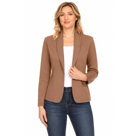 Women s Casual Long Sleeves Office Workwear Solid Blazer Jacket