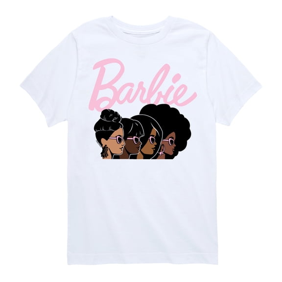 Barbie - Logo Profiles - Youth Girls Short Sleeve Graphic T-Shirt