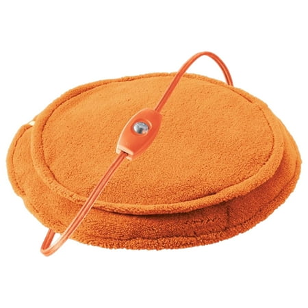 Sunbeam Cozy Spot Personal Hand Warming Pocket Heating Pad, Orange 10" Diameter