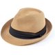 thumbnail image 2 of Women Straw Panama Hat Travel Fedora Beach Sun Hat Summer Wide Brim Straw Roll up Hat UPF 50+, 2 of 5