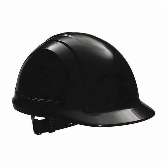 Hard Hat, North Zone, Polyethylene, 4 Point Pinlock, Type 1, Class E, Black