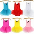 thumbnail image 4 of Kids Girls Cotton Camisole Tutu Leotard Dance Skate Dress 2-7 Years, 4 of 5