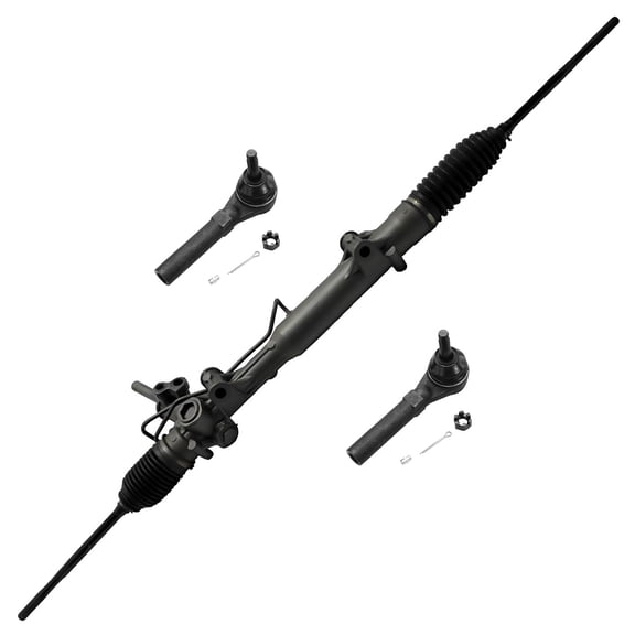 Detroit Axle - Front Suspension Kit for 11-16 Chrysler Town & Country, 11-19 Dodge Grand Caravan, 12-15 Ram C/V, Complete Power Steering Rack & Pinion Outer Tie Rod Ends Replacement