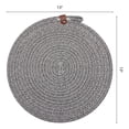 thumbnail image 6 of Unique Bargains Farmhouse Placemats 4pcs Gray 13"x13", 6 of 6
