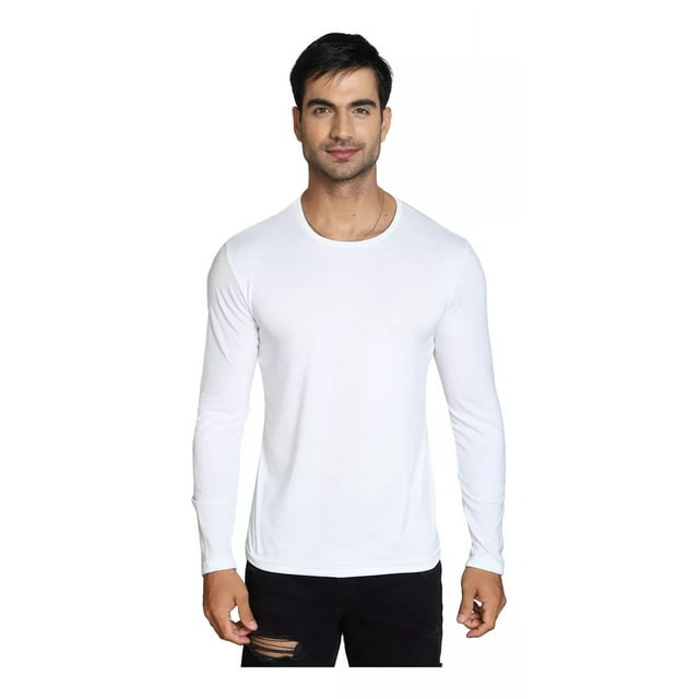 Playera Caballero Hombre Slim Fit Muy Comoda Manga Larga