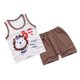 thumbnail image 5 of Trajes unisex Baoblaze de 2 piezas para bebés y niños, camisetas sin mangas, Tops y pantalones cortos, Estilo1, 80-90cm, 5 of 8