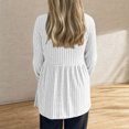 thumbnail image 7 of Edvintorg Maternity Shirts Fashion Solid Color Crewneck Ribbed Knit Sweater Tops Long Sleeeve Fall Maternity Clothes Plus Size Casual Pregnant Clothes for Women, 7 of 7