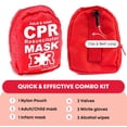 thumbnail image 3 of Kit combinado de mascarillas de resucitación cardiopulmonar Ever Ready para primeros auxilios para adultos y bebés, 3 of 7