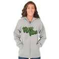 thumbnail image 3 of Vegan Vibes Vegetarian Lifestyle Zip Up Hoodie Men's Women's Brisco Brands S, 3 of 6