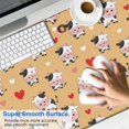 thumbnail image 2 of Long Mouse Pads for Desk,Orange Cow Heart Pattern Desk Mats on Top Of Desks, Desk Mouse Pad Extra Large with 3mm Non-Slip Base and Stitched Edge for Gaming,Office,Work,Home 47.3"x23.6", 2 of 6