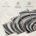 thumbnail image 6 of Elephant Stock Metal Wave Wall Art - Horizontal Multi Panel Canvas - Living Room Wall Decor - Abstract Multi Panel - Silver And Gray Decor - 55" x 24", 6 of 8