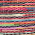 thumbnail image 2 of LR Home Square Whimsical Rainbow Recycled Chindi Medium-Sized Indoor Pouf, 18"x18"x18", 2 of 9