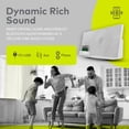 thumbnail image 5 of Knox Gear Hyperion Sistema de altavoces Bluetooth - Sonido HD para sala de estar, tocadiscos, conector NFC, preamplificador de fono incorporado, conexión inalámbrica para dispositivos portátiles, telé, 5 of 5