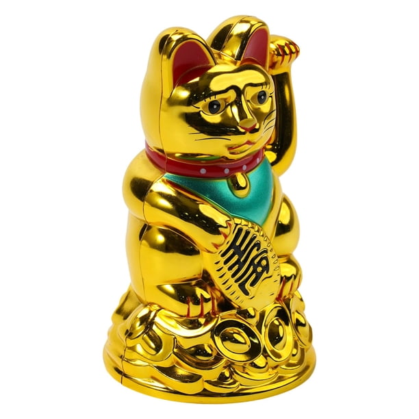 Chat Porte-bonheur, Feng Shui Maneki Neko Chat Porte-bonheur Japonais Chat Porte-bonheur Porte-bonheur Richesse Fortune Accueillant des Chats Pour le Bureau à Domicile Et la Décoration De Voiture(#4