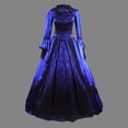 thumbnail image 4 of UPPADA Liquidation Robes d'Invitée de Mariage pour Femmes Hiver Robe à Manches Longues Grande Taille Robe Évasée Robe Maxi de Cocktail pour Femmes Robes de Soirée Ajustées Robe de Cocktail Modeste, 4 of 5