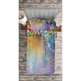 thumbnail image 3 of Ambesonne Floral Quilted Bedspread Set 2 Pcs, Ivy Blooming Flowers Herbs, Twin Size, Multicolor, 3 of 3