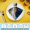 thumbnail image 6 of Nawy Modern Blue Golden Grey Abstract Picture Cloth Napkins for Farmhouse Party Dining Table Decor 2 PCS, 6 of 7