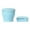 Blue, variant on Collapsible Travel Cup with Lid (6oz/180ml) - BPA Free Silicone Folding Cup with Stainless Steel Rim - Portable Pocket Cup for Mouthwash, Pills, Hiking, Camping