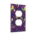 thumbnail image 2 of Kll Mardi Gras And Donuts Wall Plate,Gloss Finish,Standard Size 1 - 5" X 3", Polycarbonate Thermoplastic,Electric Receptacle Plug Covers, 2 of 8
