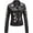 Black, variant on Faux Leather Jackets for Womens Spring Fall Clothes Winter Soft Casual Short Floral Motorcycle Biker Coat