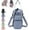 Black, variant on Water Bottle Carrier Bag with Phone Pocket - Padded Crossbody Sling Holder for Hiking