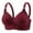 Wine PlusSize, variant on Loopsun Bras for Womens, Womens Bras Plus Size, Woman's Lace Flower Gathered Together Large Size Daily Bra Underwear no Rims