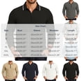 thumbnail image 3 of TOUMENY Men Sweater Zip Collared Long Sleeve Basic Slim Tops Fall Winter Solid Casual Knit Pullover White XXL, 3 of 7