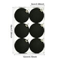 thumbnail image 2 of Wooowa Christmas Flocked Velvet Ball Ornament Set 6 Pieces 2.36 Inch Hanging Decoration for Tree Home Indoor Party and Holiday Display Use, 2 of 9