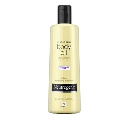 Neutrogena Body Oil, Light Sesame Oil Formula, Fragrance Free, 8.5 Fl. Oz.