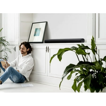 Samsung - 2.0-Channel Soundbar with Built-in Subwoofers - Black