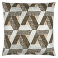 thumbnail image 2 of Rizzy Home Decorative Poly Filled Throw Pillow Geometric 20"X20" Brown, 2 of 3