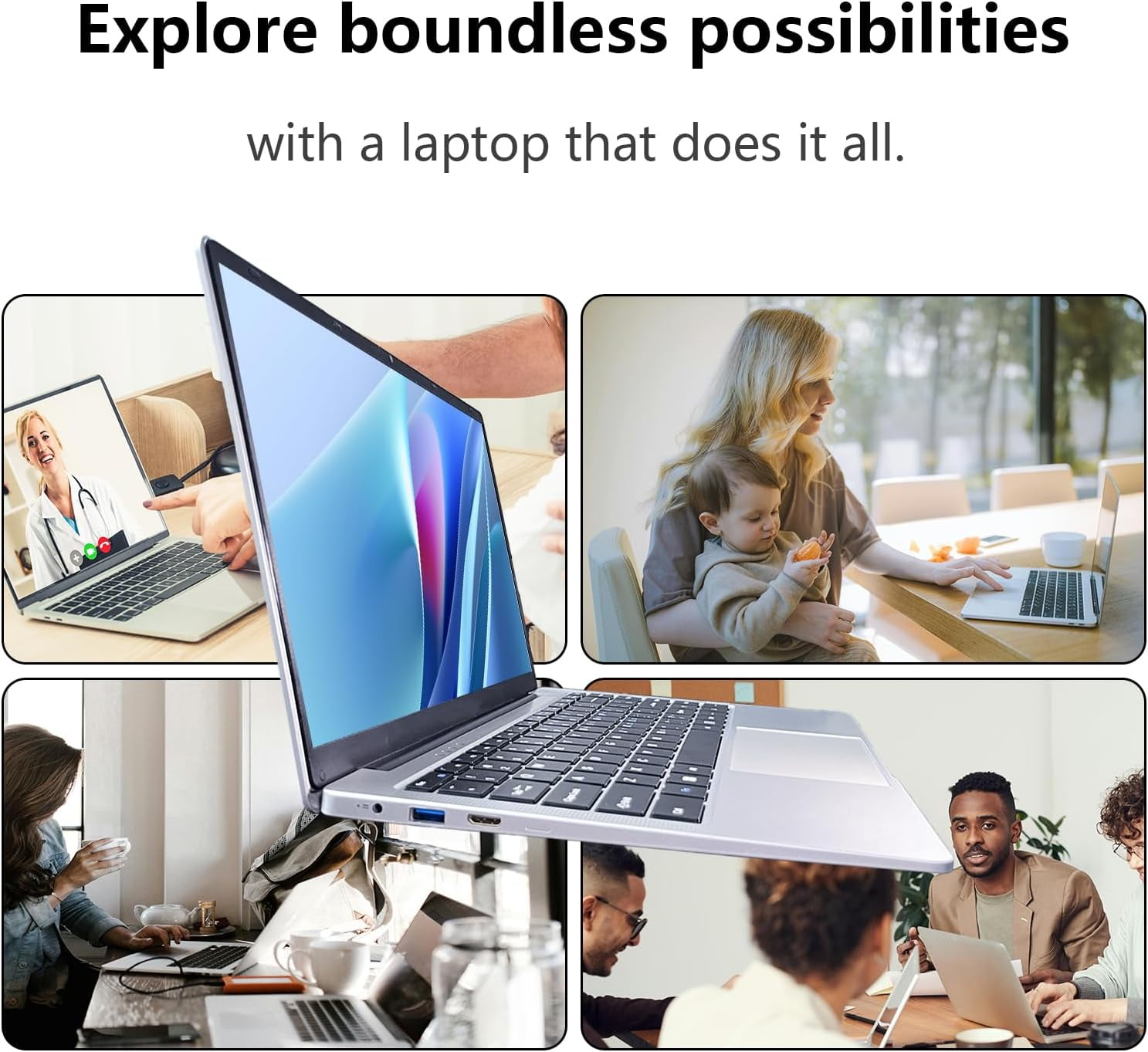 Windows 11 Laptop Computer 14.1 Inch Laptop Notebook PC Portable