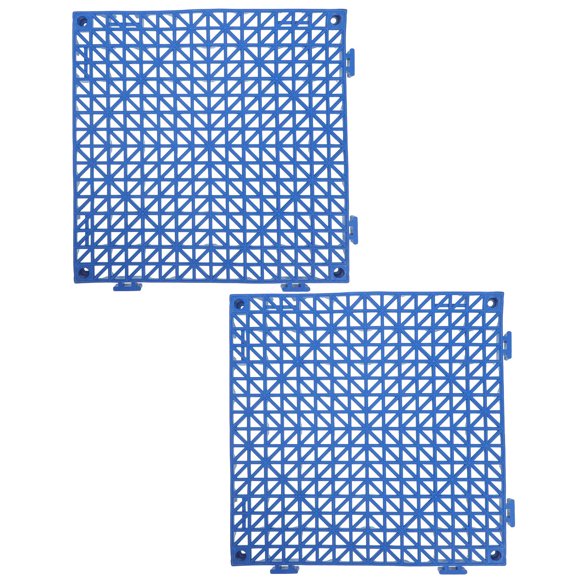 AURARMLET 2Ud Modular Azul Para Con Drenaje Antideslizante Interconectable Y Resistente