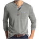 thumbnail image 2 of pstuiky hombres de manga larga, Cárdigan informal de color liso para hombre, con botones, bolsillo y mangas largas y cuello redondo camisetas de hombre xxl, 2 of 7