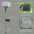 thumbnail image 3 of Lámpara De Jardín De Medusas De Fibra Óptica Lámpara de césped de medusas de fibra óptica solar decoración de patio trasero (luz colorida 2 uds) Tmvgtek Para estrenar, 3 of 9