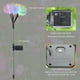 thumbnail image 3 of Lámpara De Jardín De Medusas De Fibra Óptica Lámpara de césped de medusas de fibra óptica solar decoración de patio trasero (luz colorida 3 uds) Wdftyju Para estrenar, 3 of 5