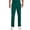 Hunter Green, variant on Scrub Pant for Men Natural Rise Drawstring Bottoms with 6 Pockets and Back Elastic Waistband - DK015, M Tall, Wine