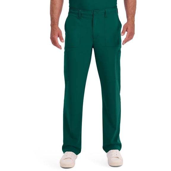 Dickies Scrub Pant for Men Natural Rise Drawstring Bottoms with 6 Pockets and Back Elastic Waistband - DK015, M Tall, Hunter Green