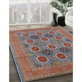 thumbnail image 3 of Ahgly Company Machine Washable Indoor Square Industrial Modern Rosy Brown Pink Area Rugs, 5' Square, 3 of 7